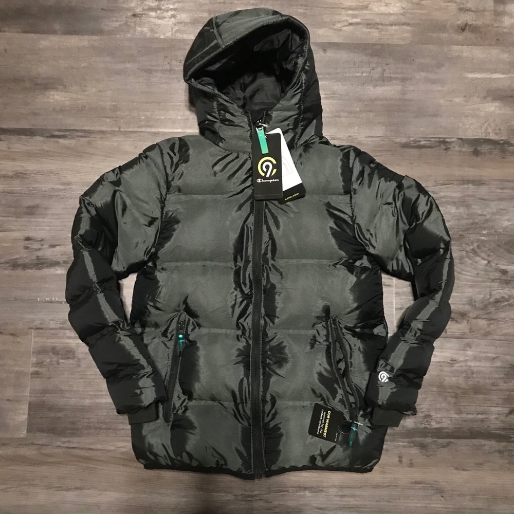 Champion C9 Puffer Jacket Black/Slate M 8-10 years